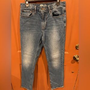 Old Navy Straight Built in Flex Blue Denim Jeans 32x32